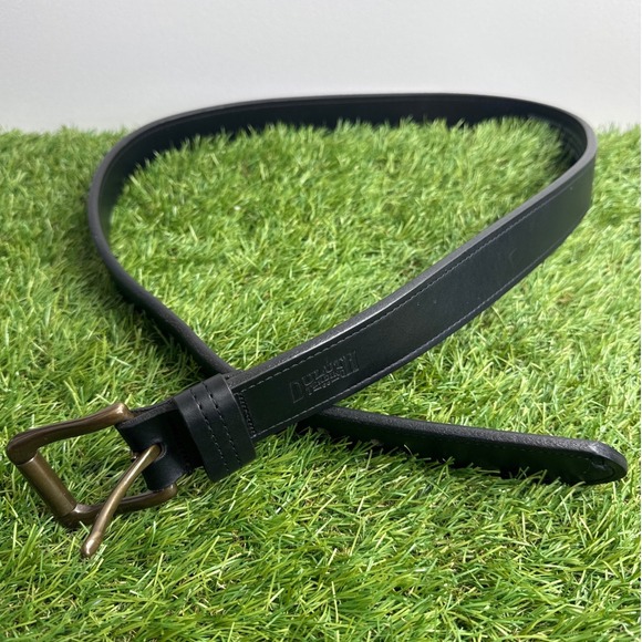 Duluth Trading Co Men Black Full Grain Italian Leather Belt 40 Made in US 85362B - Picture 2 of 8